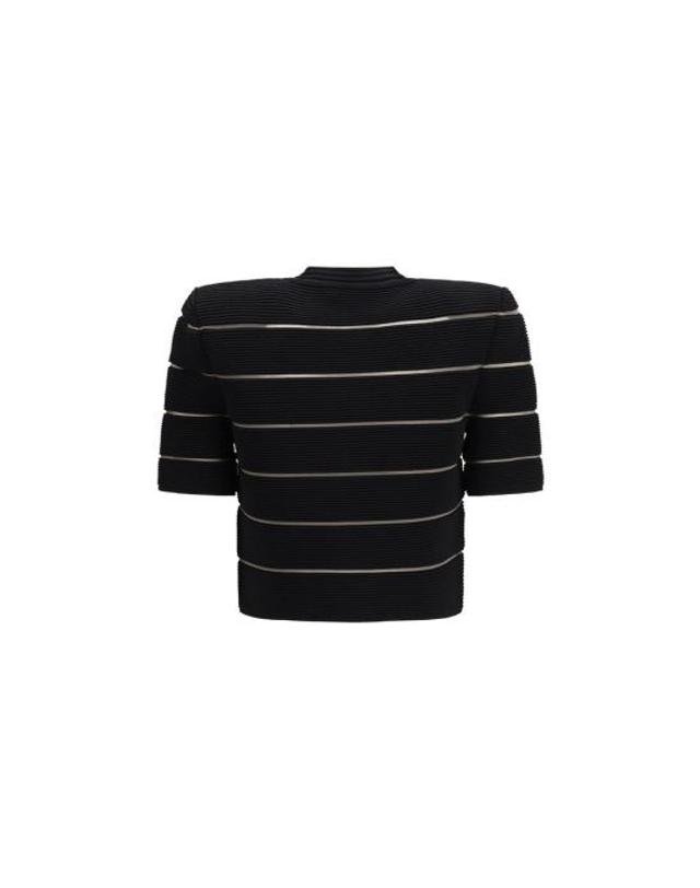 발망 [해외직구] 26SS 발망 가디건 BAGF0KL285KJ750PABB BLACK 착용컷