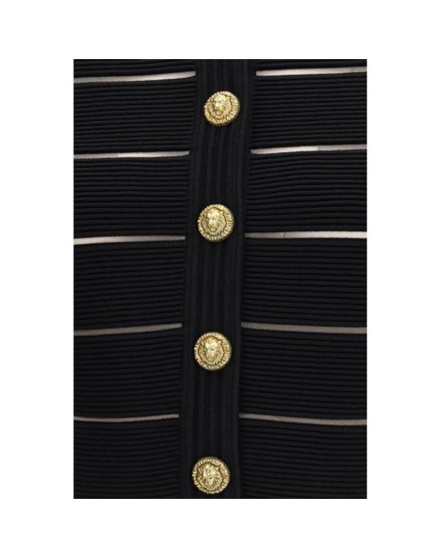 발망 [해외직구] 26SS 발망 가디건 BAGF0KL285KJ750PABB BLACK 착용컷