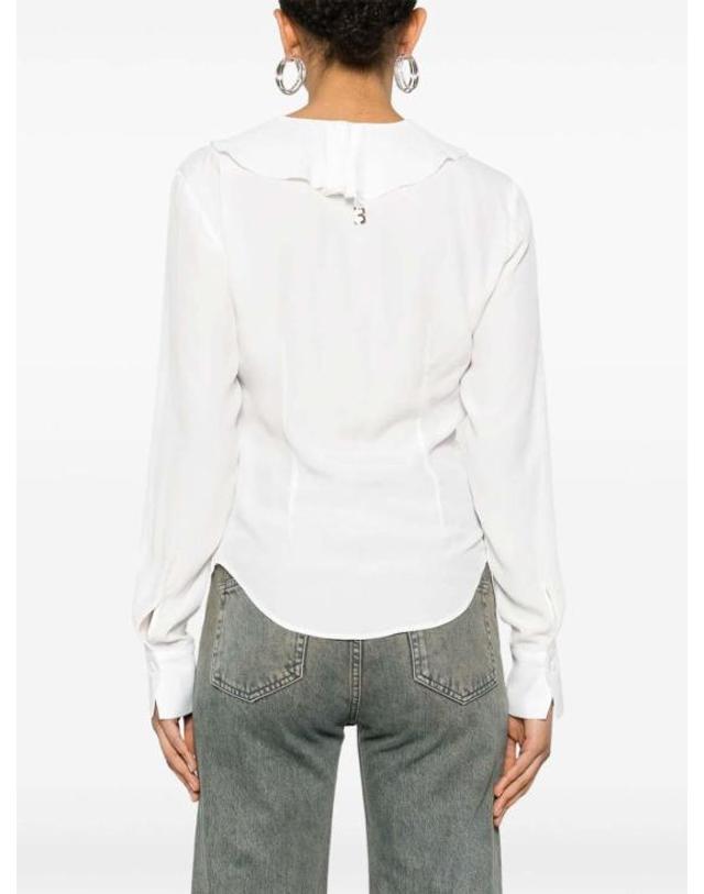 블루걸 [해외직구] 24SS 블루걸 미디 스커트 RA4142T333214300 WHITE 착용컷