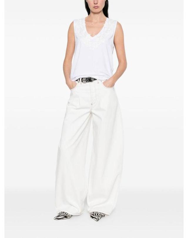 블루걸 [해외직구] 26SS 블루걸 민소매 티셔츠 RA6152J500311111 White 착용컷