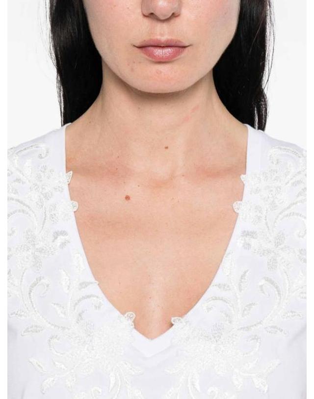 블루걸 [해외직구] 26SS 블루걸 민소매 티셔츠 RA6152J500311111 White 착용컷