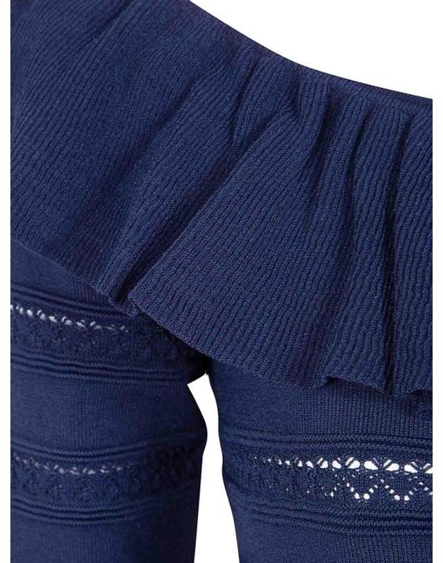 블루걸 [해외직구] 25FW 블루걸 탑 RA6051MA89R93713 Blue 착용컷