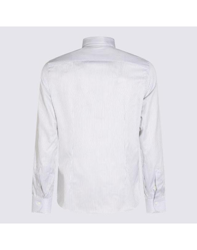 까날리 [해외직구] 26FW 카날리 셔츠 NCLX0C3 GR03828111 WHITE GREY 착용컷
