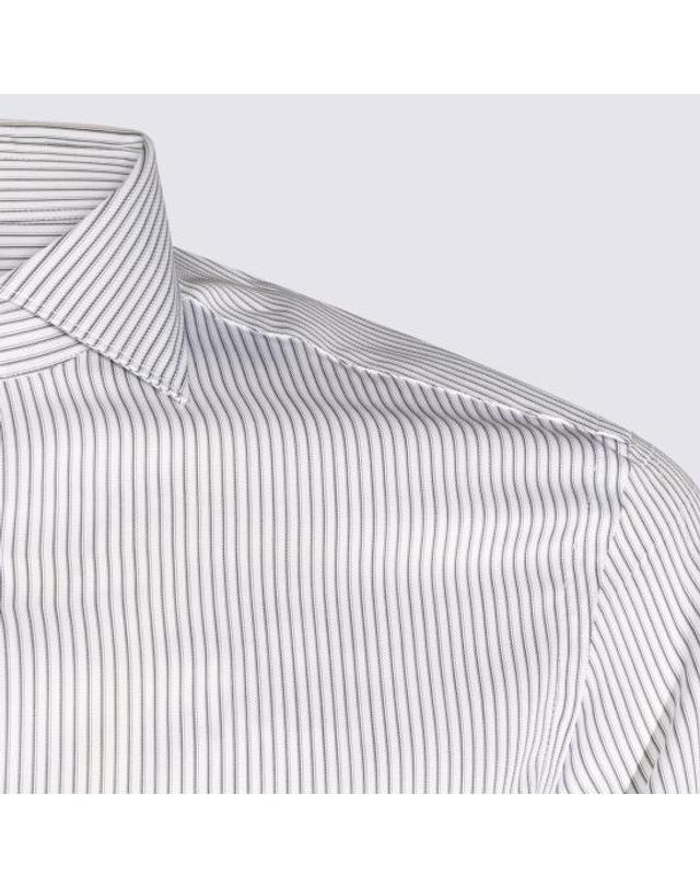 까날리 [해외직구] 26FW 카날리 셔츠 NCLX0C3 GR03828111 WHITE GREY 착용컷