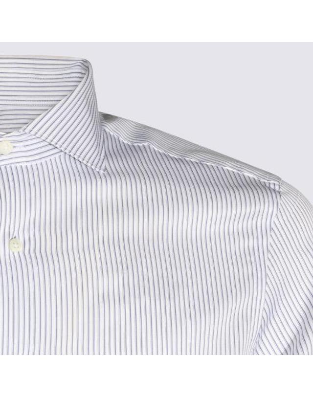 까날리 [해외직구] 26FW 카날리 셔츠 NCLX0C3 GR03828301 WHITE BLUE 착용컷