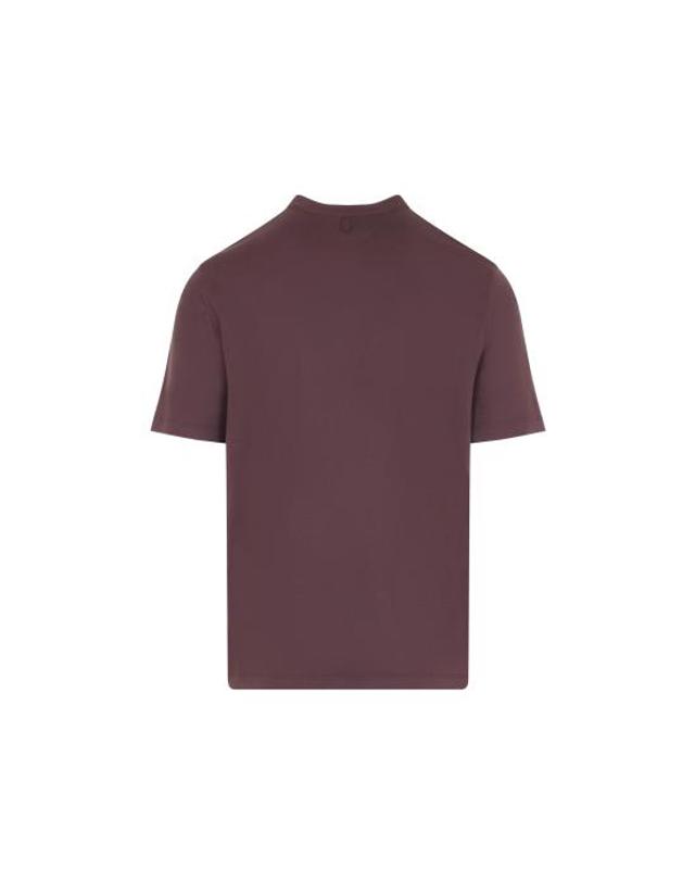 까날리 [해외직구] 26FW 카날리 반팔 티셔츠 T0965 MJ02451 902 BORDEAUX 착용컷