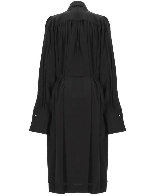 까르뱅 [해외직구] 25FW 까르벵 미디 원피스 6252K21174 N999 Deep Black 착용컷
