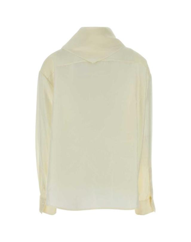 까르뱅 [해외직구] 25FW 까르벵 블라우스 6252K21135 N002 BEIGE 착용컷