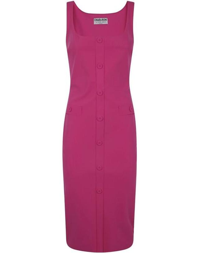 키아라보니 [해외직구] 25SS 키아라보니 미디 원피스 JOSUKE 476 SPICY PINK 착용컷