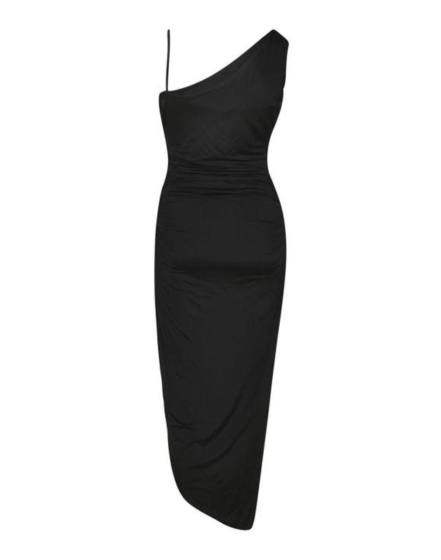 키아라보니 [해외직구] 25SS 키아라보니 미디 원피스 ABCIKKIFLOWYBS37 Black 착용컷
