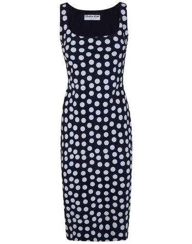 [해외직구] 26SS 키아라보니 미디 원피스 ABCGILIASJE ST STT728V2 BETTE BIG BLACK