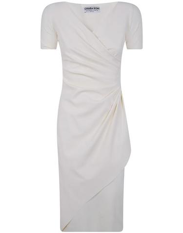 [해외직구] 26SS 키아라보니 미디 원피스 ABCCHARISSEMC BS 802 CREAM
