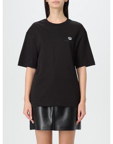 [해외직구] 24FW 키아라 페라그니 반팔 티셔츠 77CBHT04CJT04 899 Black