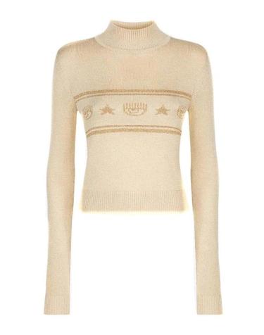 [해외직구] 23FW 키아라 페라그니 긴팔 티셔츠 75CBFM11CMH27901 Beige