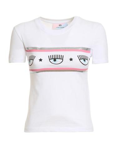 [해외직구] 25SS 키아라 페라그니 반팔 티셔츠 72CBHT15CJT00003 WHITE
