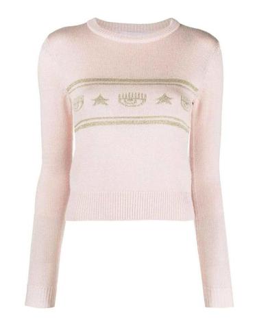 [해외직구] 23FW 키아라 페라그니 스웨터 75CBFM12CMH27439 White