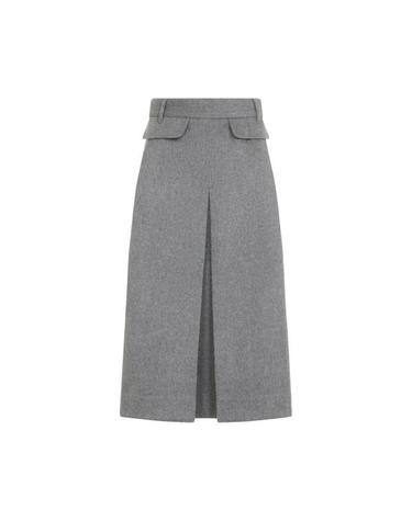 [해외직구] 26FW 씨오 미디 스커트 3127BWCF 026 GREY MELANGE