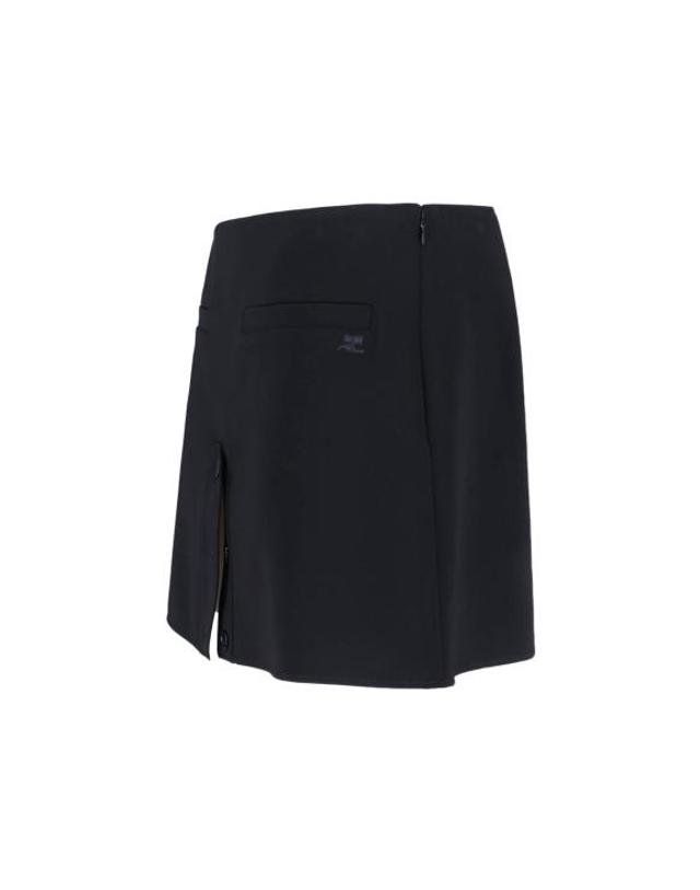 쿠레주 [해외직구] 26SS 쿠레쥬 미디 스커트 126CJU330PL0159 9999 Black 착용컷
