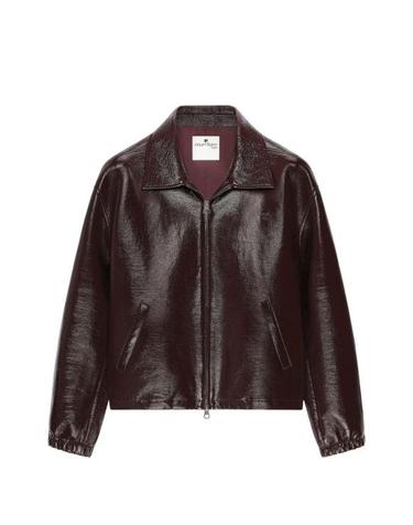 [해외직구] 26FW 쿠레쥬 가죽 자켓 326CBL366VY0014 4090 BURGUNDY