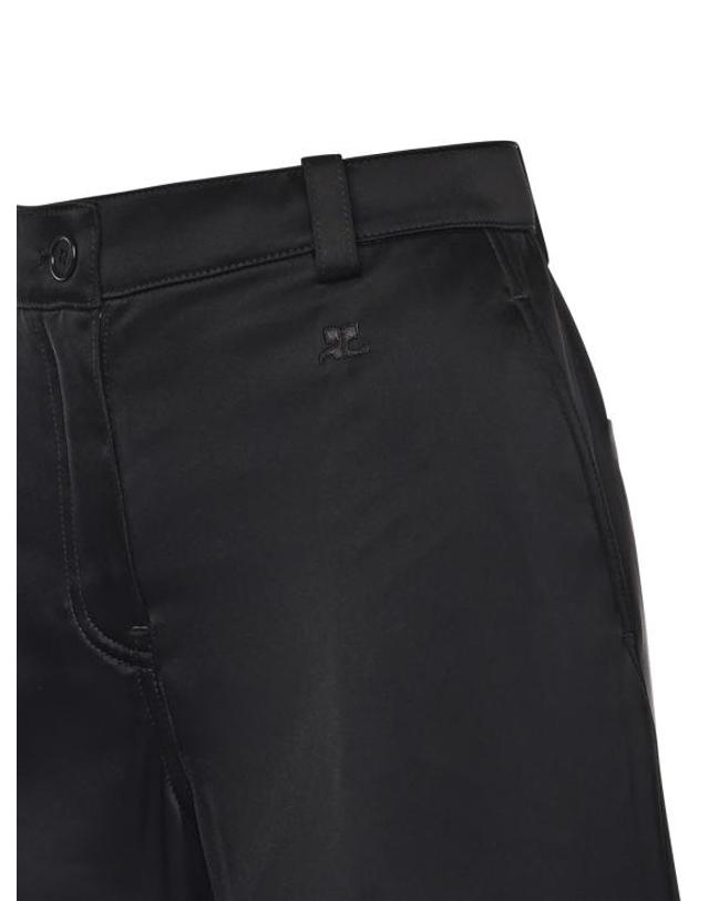 쿠레주 [해외직구] 26SS 쿠레쥬 스트레이트 팬츠 126CPA558TA0007 9999 Black 착용컷