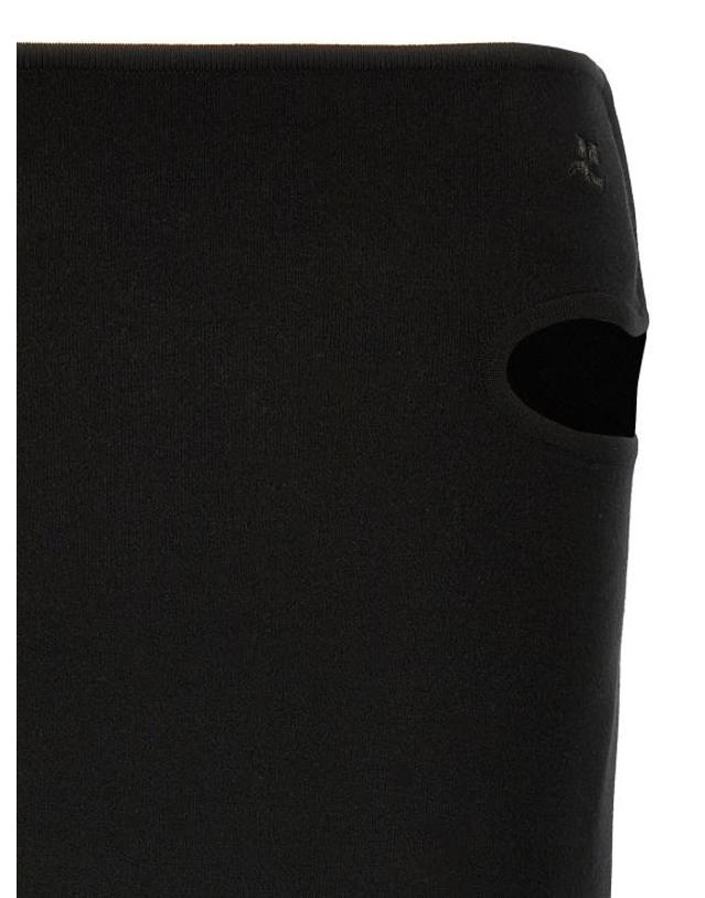 쿠레주 [해외직구] 쿠레쥬 스커트 LD125MJU231FI00019999 BLACK 착용컷