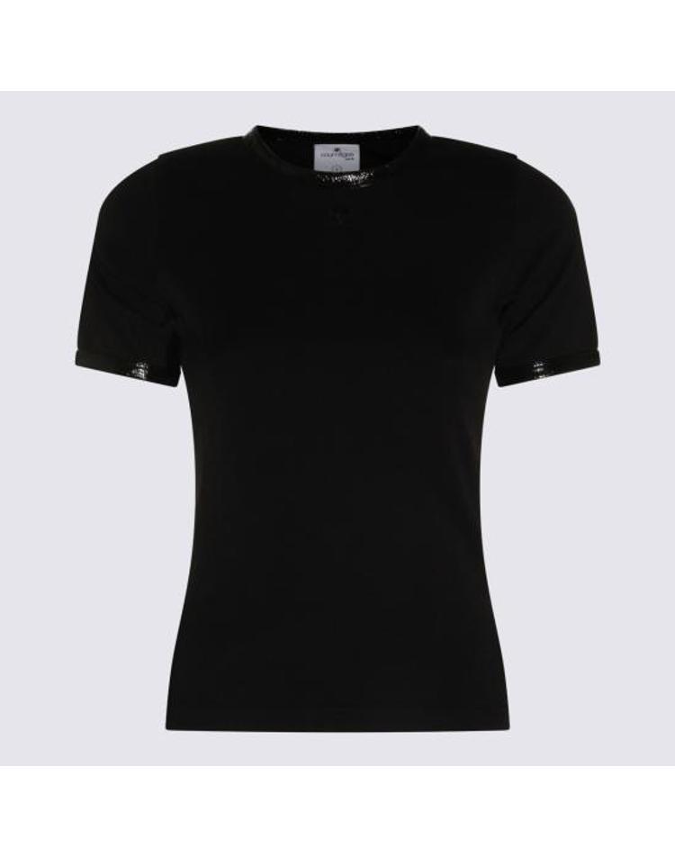 COURREGES [해외] [쿠레주] 26FW 쿠레쥬 반팔 티셔츠 326JTS017 JS03119999 Black E8DRXX39048