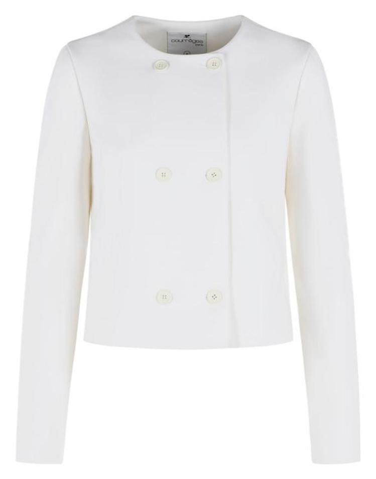 COURREGES [해외] [쿠레주] 26FW 쿠레쥬 자켓 326CVE163PL01700001 White E8DRXX39106