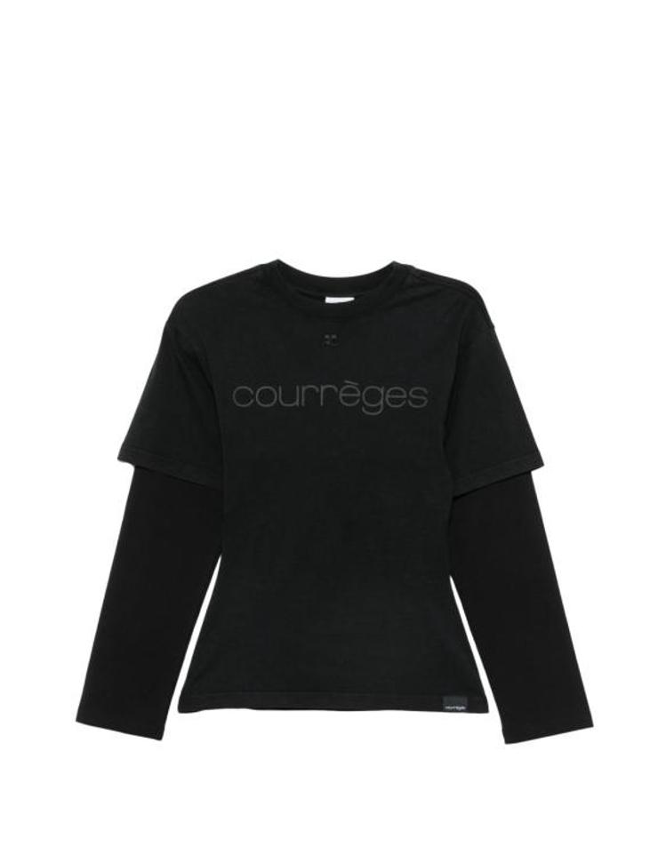 COURREGES [해외] [쿠레주] 26FW 쿠레쥬 긴팔 티셔츠 326JTS275JS0305 B126 BLACK E8DRXX39576