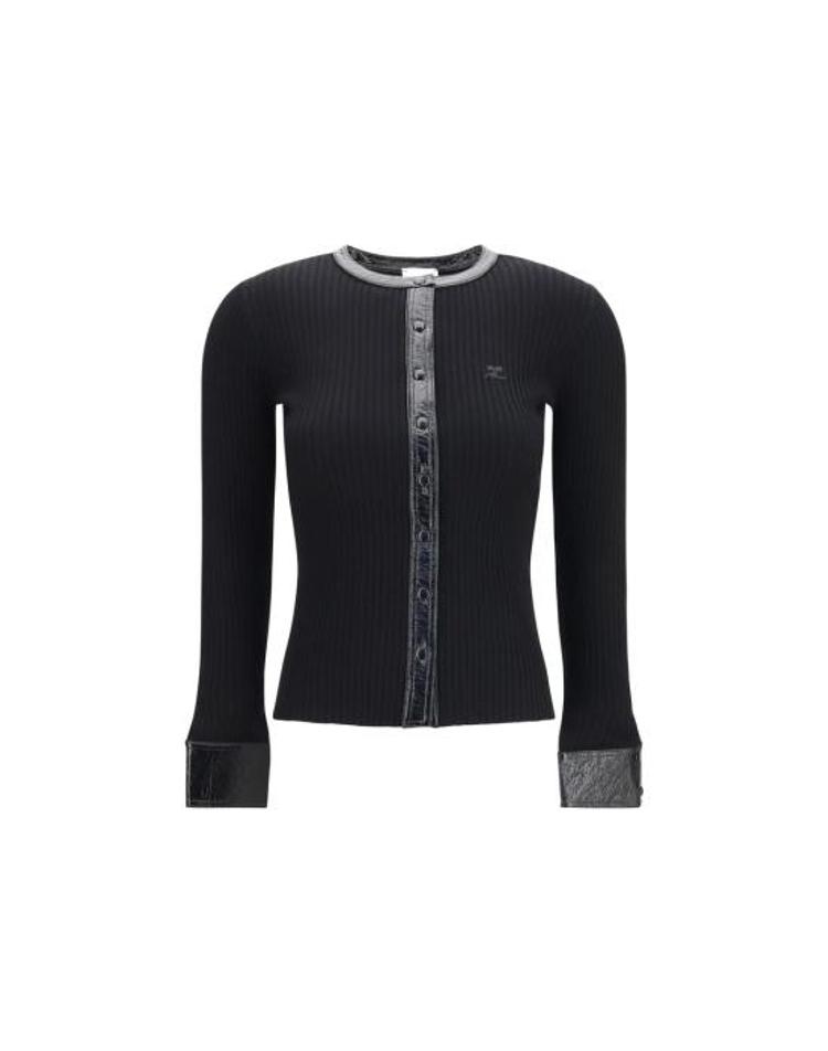 COURREGES [해외] [쿠레주] 26FW 쿠레쥬 가디건 CO326MGI056FI00019999BB BLACK E8DRXX39587