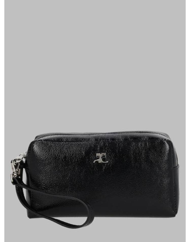 COURREGES [해외] [쿠레주] 26FW 쿠레쥬 클러치 파우치 326GPM038 CR00439999 BLACK E8DRXX39605