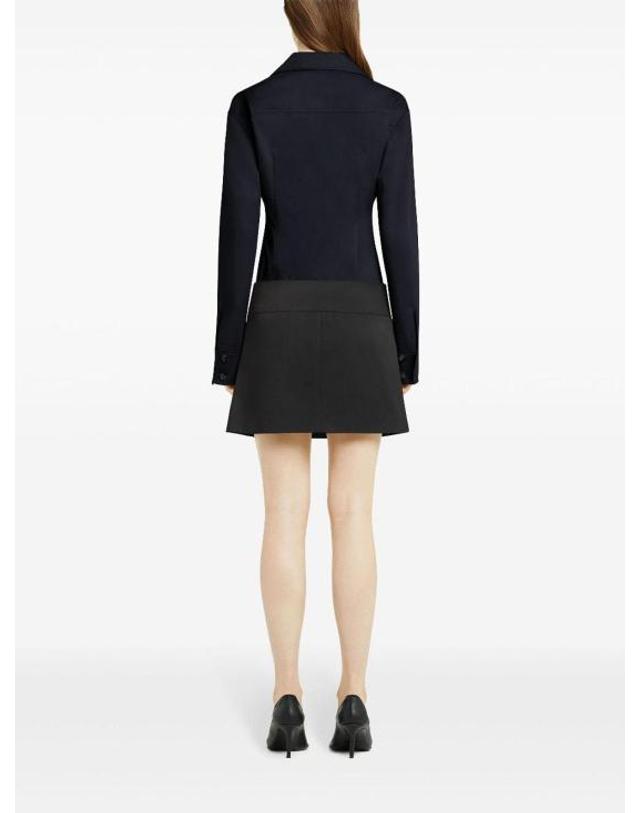 쿠레주 [해외직구] 25SS 쿠레쥬 블라우스 125CCH074PL01787075 Dark Blue 착용컷