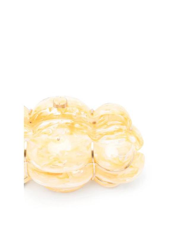 컬트 가이아 [해외직구] 26FW 컬트 가이아 클러치 파우치 HDBCL37212AC37 BOLLA YELLO YELLOW NEUTRALS 착용컷