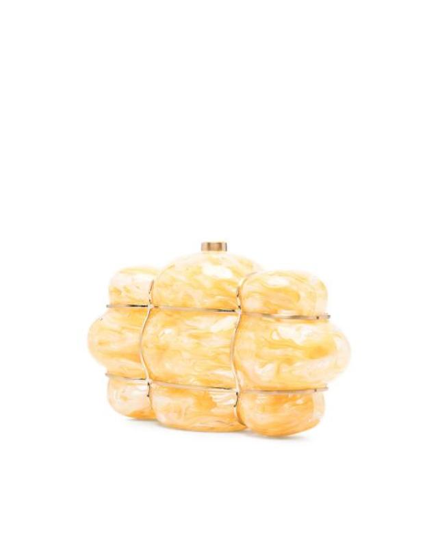 컬트 가이아 [해외직구] 26FW 컬트 가이아 클러치 파우치 HDBCL37212AC37 BOLLA YELLO YELLOW NEUTRALS 착용컷