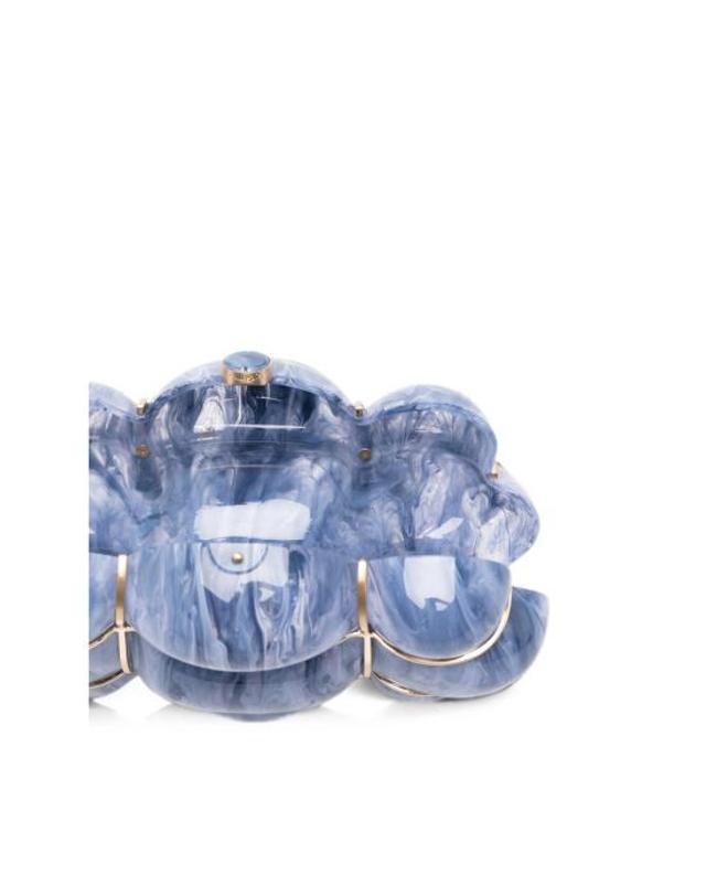 컬트 가이아 [해외직구] 26FW 컬트 가이아 클러치 파우치 HDBCL37212AC37 BOLLA TIDEM BLUE WHITE 착용컷