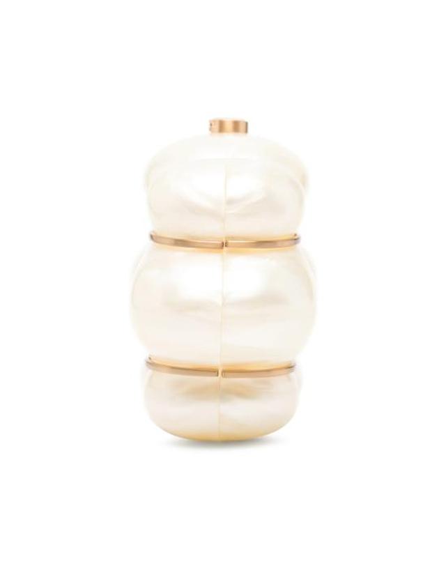 컬트 가이아 [해외직구] 26FW 컬트 가이아 클러치 파우치 HDBCL37212AC18 BOLLA IVORY NEUTRALS 착용컷