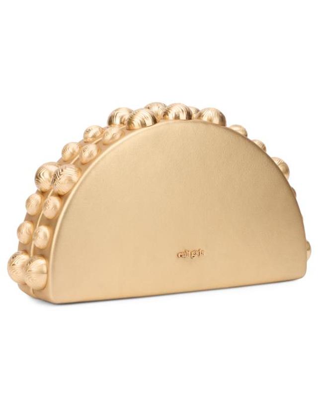 컬트 가이아 [해외직구] 26FW 컬트 가이아 클러치 파우치 HDBCL37205LR3308BRASS Gold 착용컷