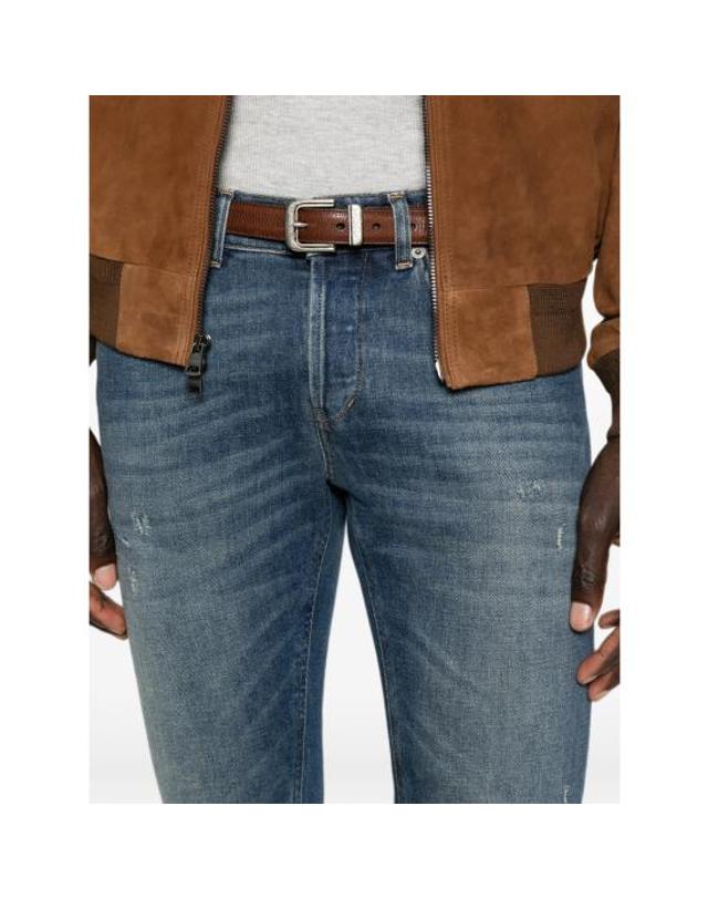 돈덥 [해외직구] 26FW 돈답 데님 팬츠 UP232 MT9 800 BLUE 착용컷
