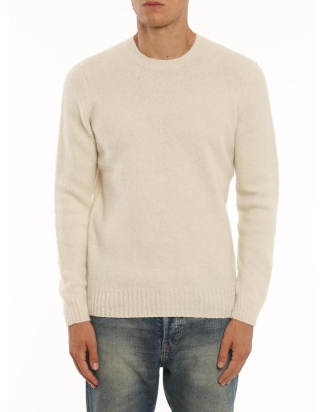 드루모어 [해외직구] 25FW 드루모어 스웨터 D8W103G125 WHITE 착용컷