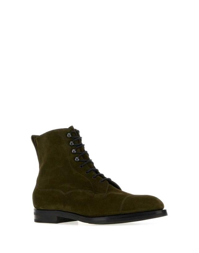 에드워드 그린 [해외직구] 26FW 에드워드 그린 부츠 GALWAY ARMYGREENSUEDE 착용컷