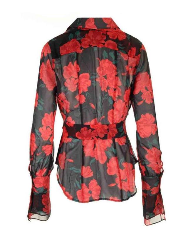 이큅먼트 [해외직구] 24FW 이큅먼트 셔츠 T0168A0130TRUEBLACKMULTI Red 착용컷