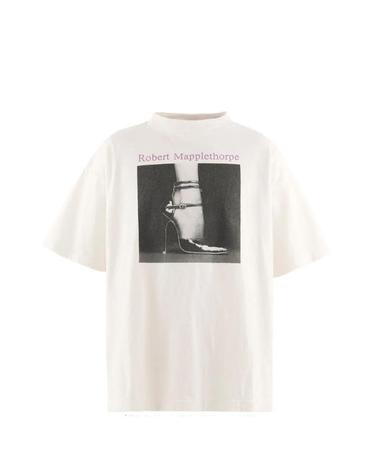 [해외직구] 26 FW SAINT MXXXXXX X 로버트 메이플소프 포토 프린트 티셔츠 SMMK10000C07 TP459312715