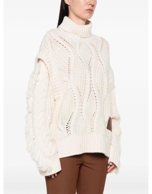 골드버그 [해외직구] Goldbergh Brit fringed detail cable knit sweater 12296546386184 TP725717399 착용컷
