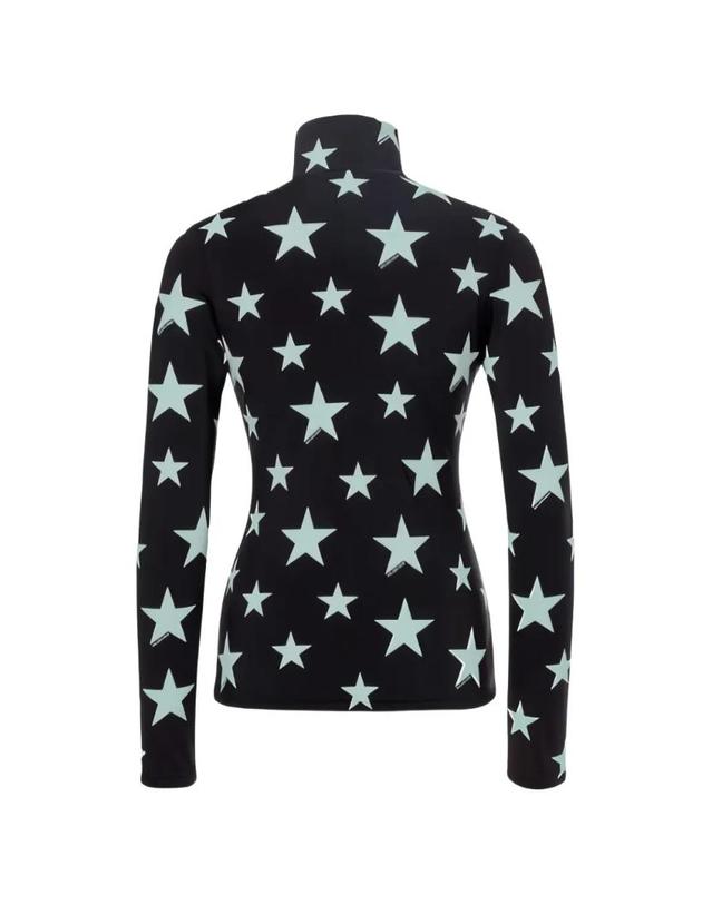 골드버그 [해외직구] 26 FW Goldbergh Lunaria star print half zip sweatshirt GB325202646657 TP459250858 착용컷