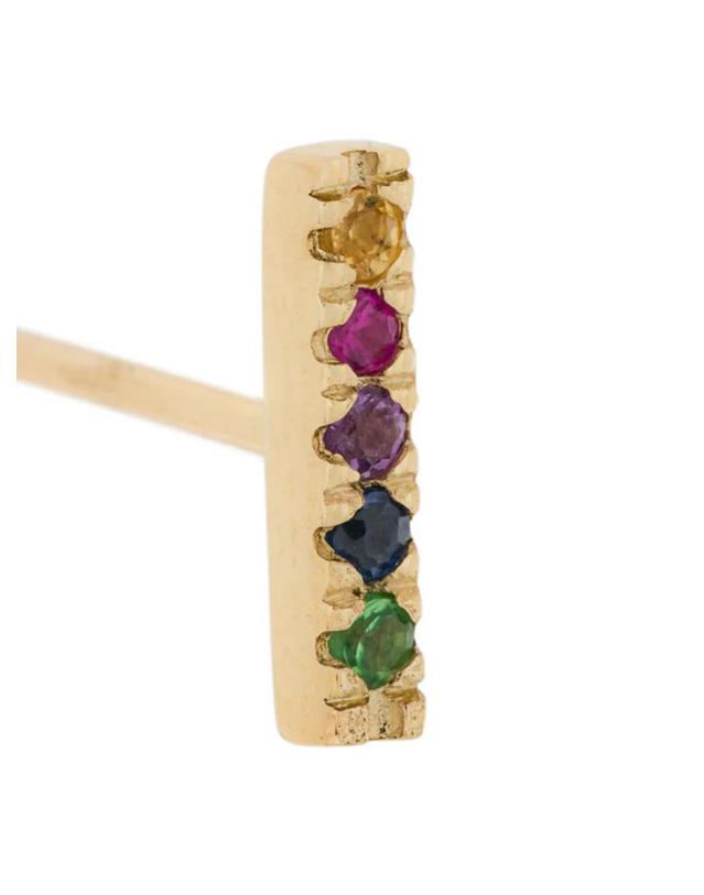 오티움버그 [해외직구] 26 FW OTIUMBERG OTIUMBERG RAINBOWBARSTUDPAIR MULTICOLOUR Precious Metals 9kt Gold RAINBOWBARSTUDPAIR TP458927637 착용컷