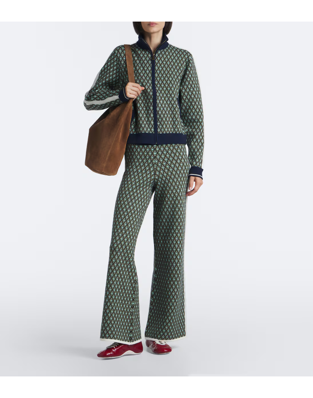더 업사이드 [해외직구] 26 FW 더 업사이드 Viva Juniper 코튼 블렌드 와이드 팬츠 TP581550982 착용컷