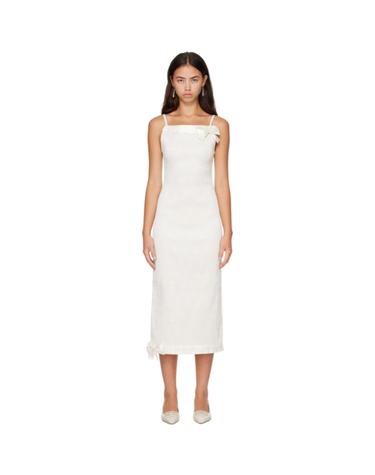 [해외직구] 슈퍼 야야 오프 화이트 오드리 미디 드레스 BRD DR02 AUD BAZ AW26 OFF WHITE TP877375367