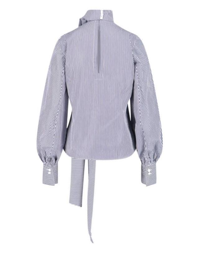 피나모레 [해외직구] 25FW 피나모레 블라우스 C0499 LINDSAY LINDSAY03 Blue 착용컷
