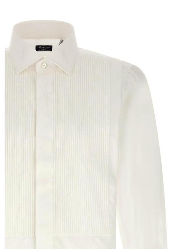 피나모레 [해외직구] 26SS 피나모레 긴팔 셔츠 C0147B01 White 착용컷