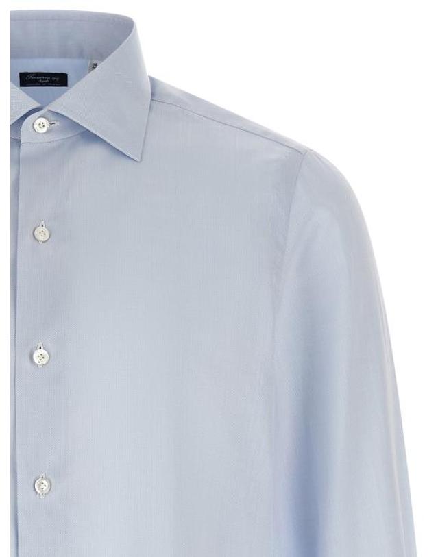 피나모레 [해외직구] 26FW 피나모레 긴팔 셔츠 A606902 Light Blue 착용컷