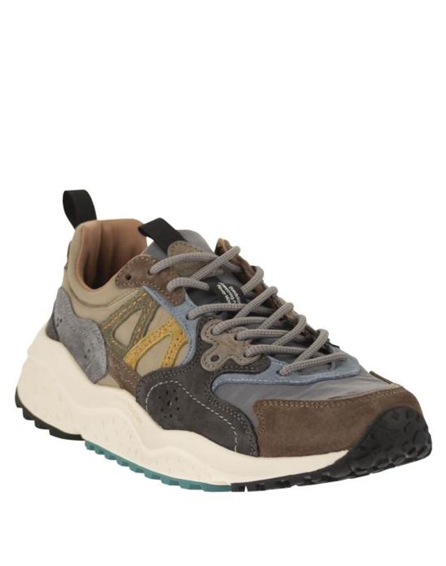플라워 마운틴 [해외직구] 26FW 플라워 마운틴 스니커즈 2019507 GREY BROWN 착용컷